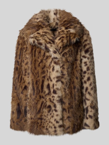 PETITE M. Jacke mit Kunstfellbesatz Mittelbraun 2