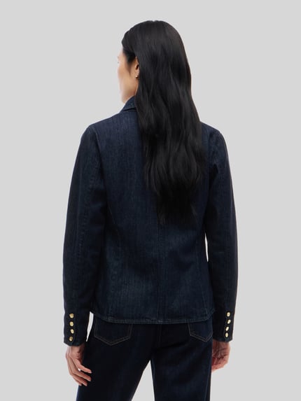 Tommy Hilfiger Jeansjacke mit goldfarbenen Kettendetails Jeansblau 5