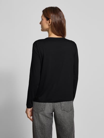 monari Blouseshirt met V-hals Zwart - 5