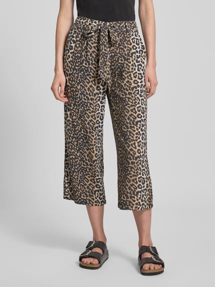 ONLY Regular fit culotte met all-over motief, model 'NOVA' Zand - 4