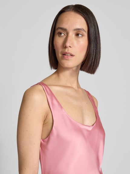 Lauren Ralph Lauren Knielanges Kleid mit Rundhalsausschnitt Modell 'CARESHA' Altrosa 3