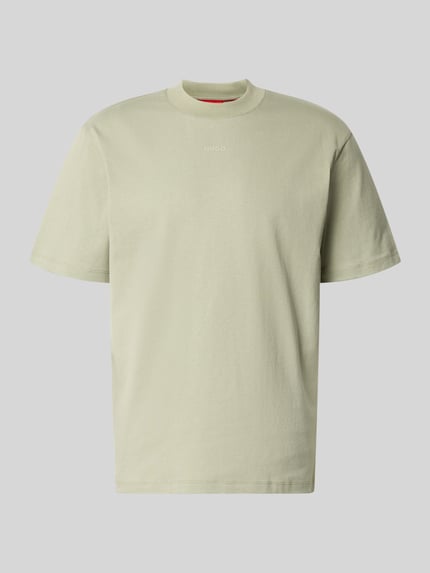Produktfoto, Regular Fit T-Shirt aus reiner Baumwolle Modell 'DAPOLINO' von HUGO, jednolity kolor, jersey, napis z logo, okrągły dekolt, krótki rękaw