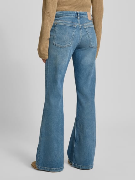 BOSS Orange Jeansy o luźnym kroju z mieszanki bawełny Jeansowy niebieski 5