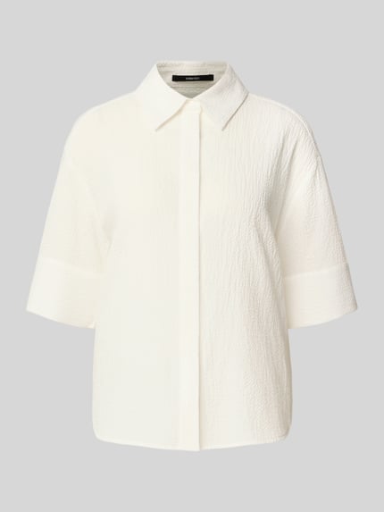 someday. Regular Fit Bluse mit verdeckter Knopfleiste Modell 'Zubliana' Offwhite 2