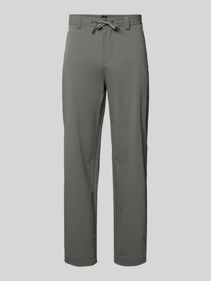 BOSS Orange Straight-Tapered Fit Chino mit Bund Tunnelzug Modell 'CHINO' Oliv 2