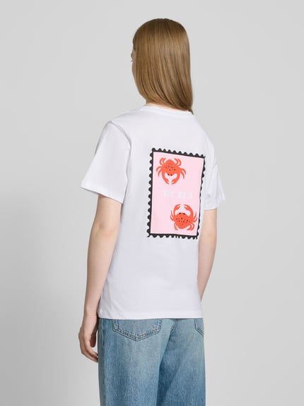 Smith and Soul T-Shirt mit Motiv-Stitching Weiss 5