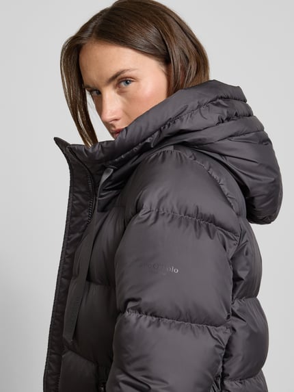 Marc O'Polo Regular fit lange donsjas met capuchon Grafiet - 3