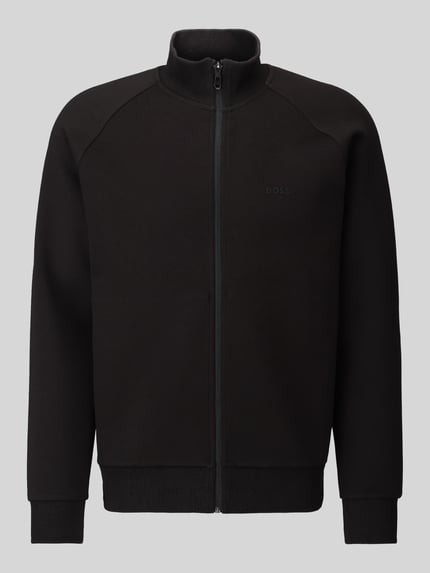 BOSS Green Regular Fit Sweatjacke mit Logo-Detail Modell 'Skaz' Black 2