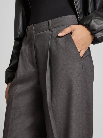 JJXX Wide Fit Stoffhose mit Viskose-Anteil Modell 'Ellis' Hellgrau 3