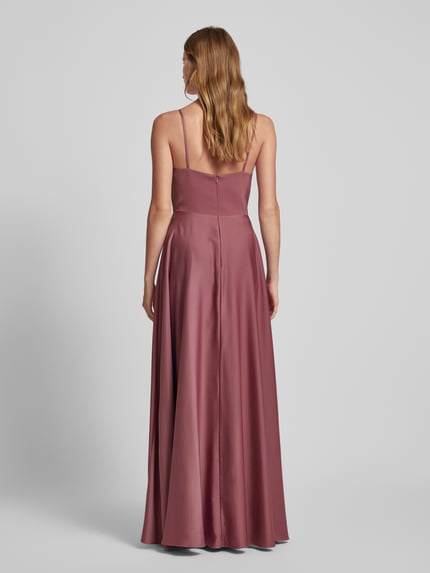 Laona Abendkleid mit Wasserfall-Ausschnitt Altrosa 5