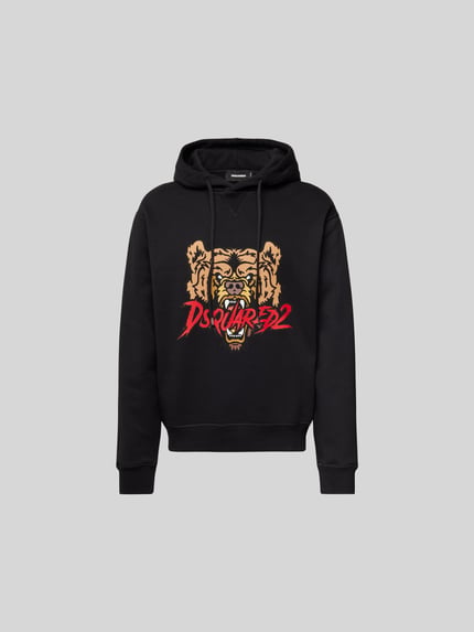 Dsquared2 hoodie met labelprint Zwart - 2
