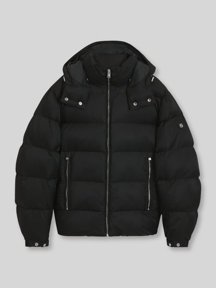 BOSS Regular Fit Daunenjacke mit abnehmbarer Kapuze Black 2