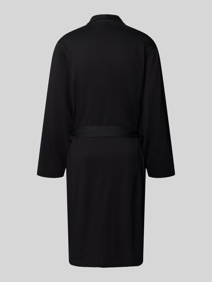 BOSS Bademantel mit Kontrasttaschenabschluss Black 3