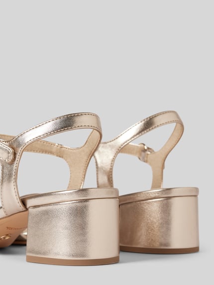 Tamaris Sandalette mit Blockabsatz Gold 2