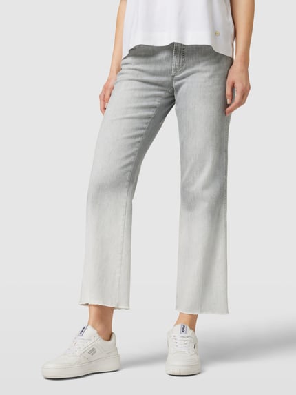 CAMBIO Relaxed Fit Jeans mit Stretch-Anteil Hellgrau 4