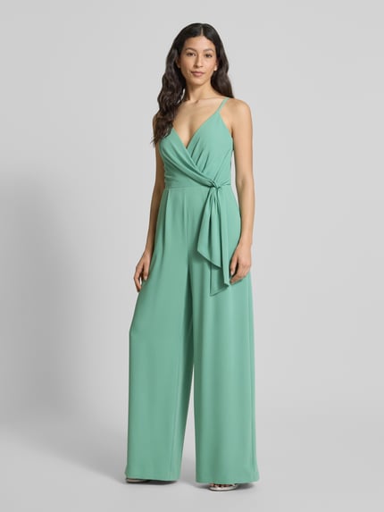 Jake*s Cocktail Jumpsuit met knoopdetail Groen - 1