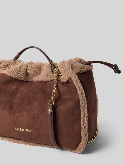 Valentino Bags Schoudertas met trekkoord-detail model 'MAX' Middenbruin - 3