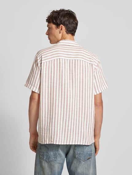 JACK & JONES Relaxed Fit Freizeithemd mit 1/2-Arm Modell 'NOTO' Beige 5