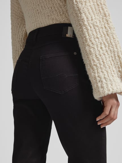 MAC Jeansy o prostym kroju z dodatkiem streczu model 'MELANIE' Czarny 3