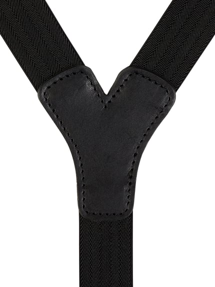 LLOYD Men's Belts Hosenträger mit Leder-Badge Black 2