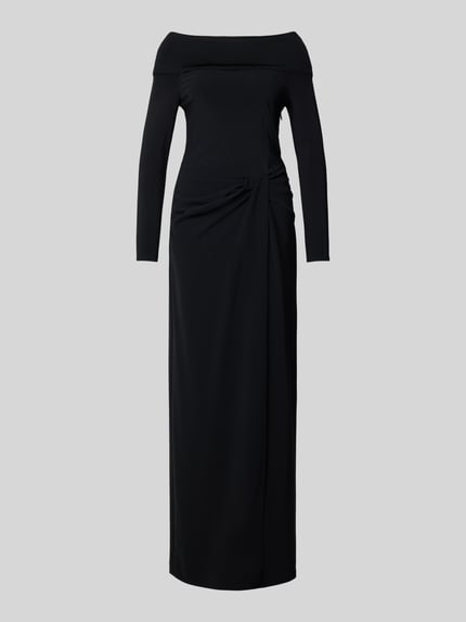 Lauren Ralph Lauren Avondjurk met carmenhals, model 'SAKARIS' Zwart - 2