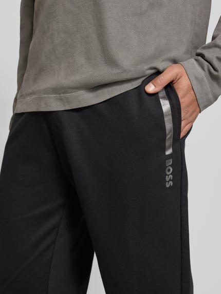 BOSS Regular Fit Jogginghose aus reiner Baumwolle Modell 'AUTHENTIC PANTS' Black 3