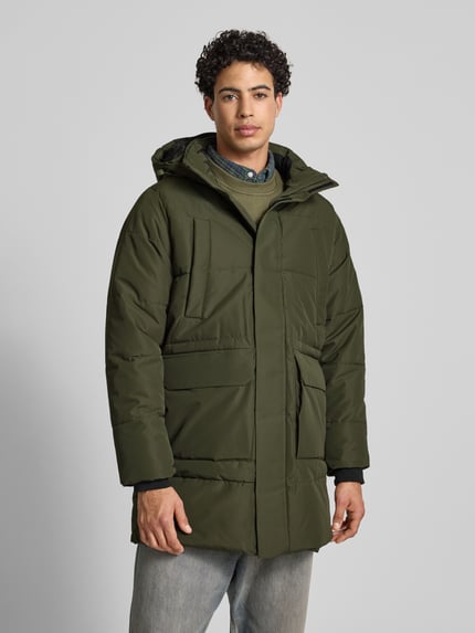 ONLY & SONS Regular Fit Parka mit abnehmbarer Kapuze Modell 'CAM' Oliv 4