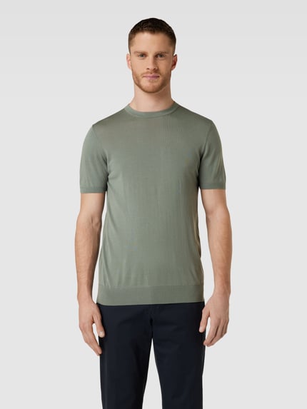 Profuomo T-shirt w jednolitym kolorze Zielony 4