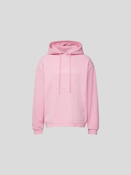 Nanushka Bluza z kapturem o kroju oversized z bawełny Różowy 2