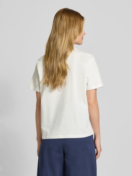 VILA T-Shirt mit Rundhalsausschnitt Modell 'SYBIL' Offwhite 5