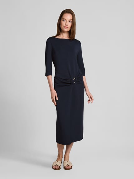 Tom Tailor Tailliertes Businesskleid aus Modal-Mix Marine 4