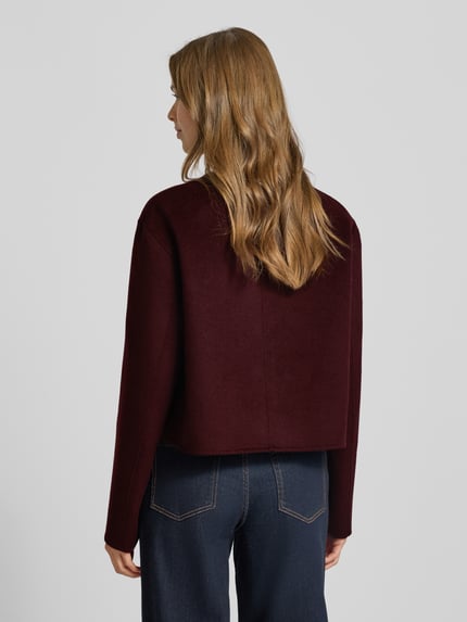 Tommy Hilfiger Regular fit korte blazer van wolmix Bordeaux - 5