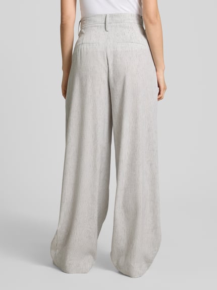 Daydream Wide Leg Stoffhose mit Bundfalten Modell 'Washington' Offwhite 5