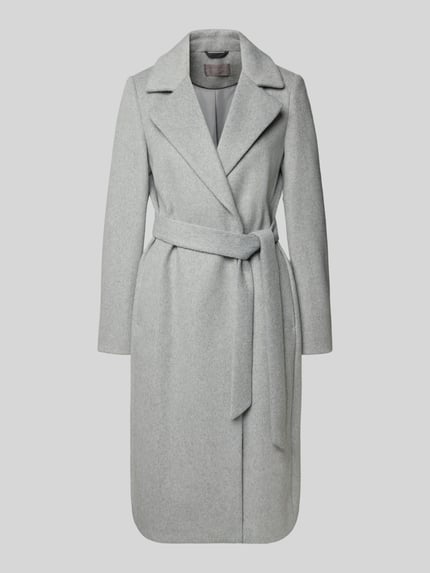 Christian Berg Woman Selection Loose Fit Mantel mit Woll-Anteil Mittelgrau 2