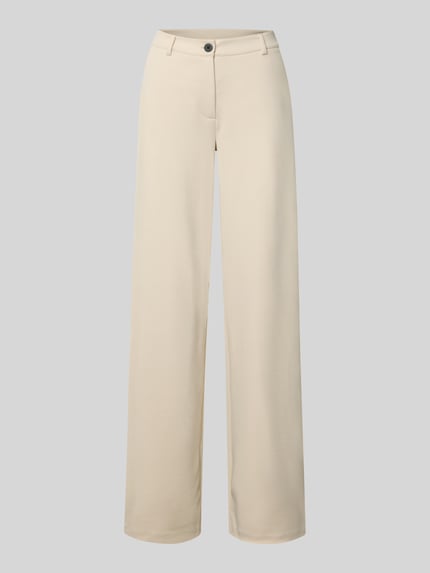 Spodnie materiałowe o kroju wide fit z dodatkiem wiskozy model „Nanni” Shop The Look MANNEQUINE