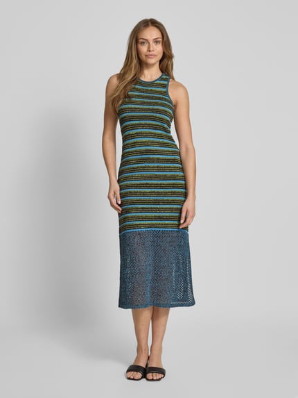 Scotch & Soda Strickkleid mit Rundhalsausschnitt Blau 4