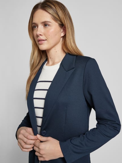 b.young Blazer mit Knopfverschluss Modell 'Rizetta' Marine 3