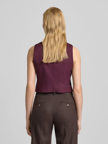Christian Berg Woman Selection Weste mit V-Ausschnitt Pflaume 5