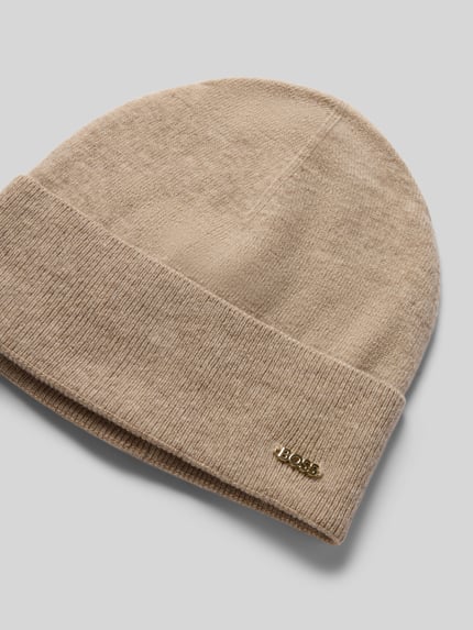 BOSS Mütze aus Woll-Kaschmir-Mix Modell 'Laris_hat' Beige 2
