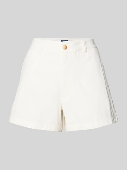 Produktfoto, Loose Fit Bermudas aus reiner Baumwolle von Polo Ralph Lauren in Optik: Unifarben, Cropped Länge, Twill Materialverarbeitung