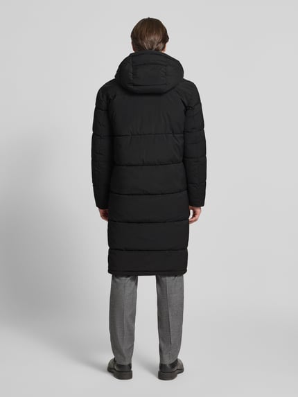 Christian Berg Men Steppjacke mit Kapuze und seitlichen Reißverschlüssen Black 5