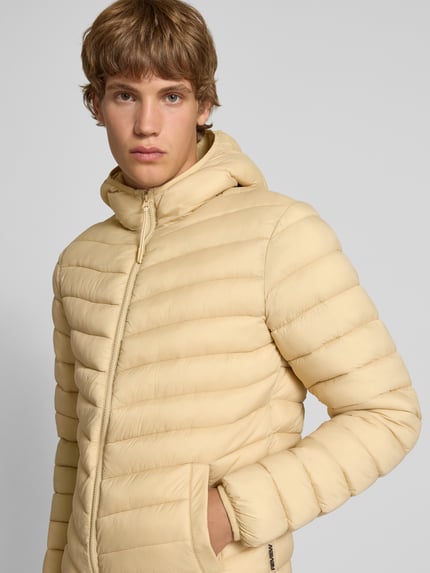 REVIEW Gewatteerd jack met capuchon Beige - 3