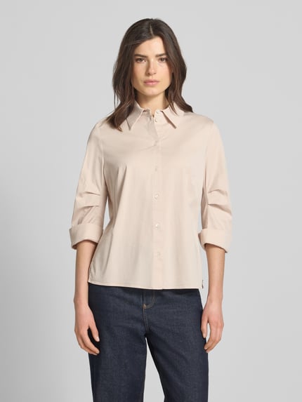 Marc Cain Hembluse mit 3/4-Arm mit Aufschlag Beige 4