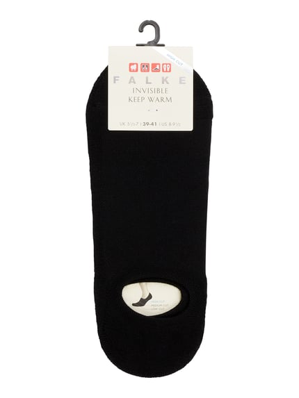 FALKE Sokliners met stretch model 'Invisible Keep Warm' Zwart - 2
