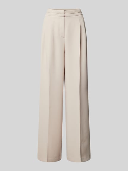 MORE & MORE Straight Leg Stoffhose mit elastischem Bund Offwhite 2