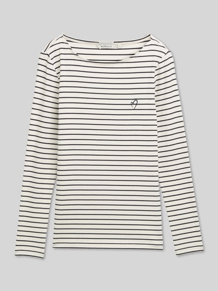 Tom Tailor regular fit shirt met lange mouwen van katoenmix Marineblauw - 2