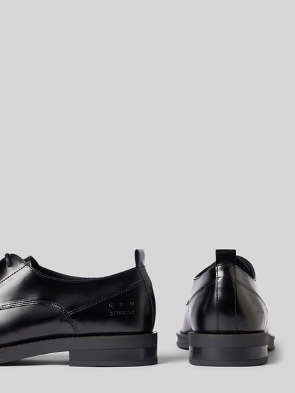 Copenhagen Schnürschuh aus Rindsnappa mit Gummisohle Black 2