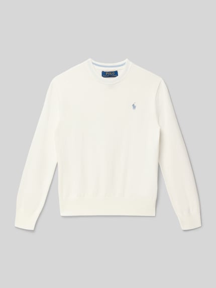 Polo Ralph Lauren Teens Regular Fit trui van puur katoen Ecru - 1