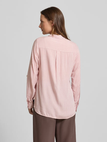 VERO MODA Regular Fit Hemdbluse aus reiner Viskose Modell 'BUMPY' Altrosa 5