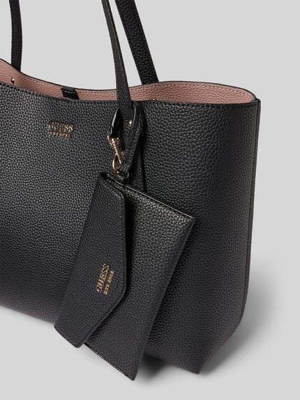GUESS Tote Bag in Leder-Optik Modell 'Brenton' Black 3